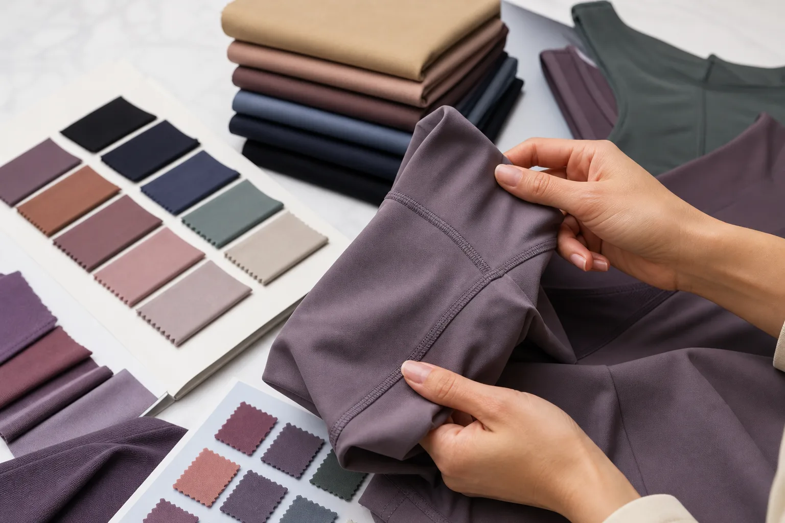Fabric and fit review for yoga apparel manufacturing buyers