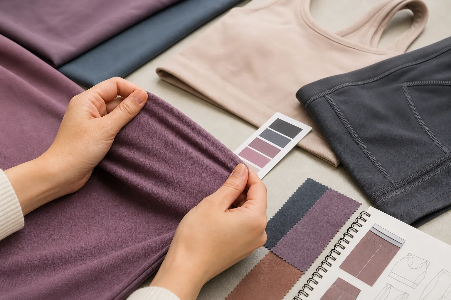 Fabric and fit review for yoga apparel manufacturing buyers