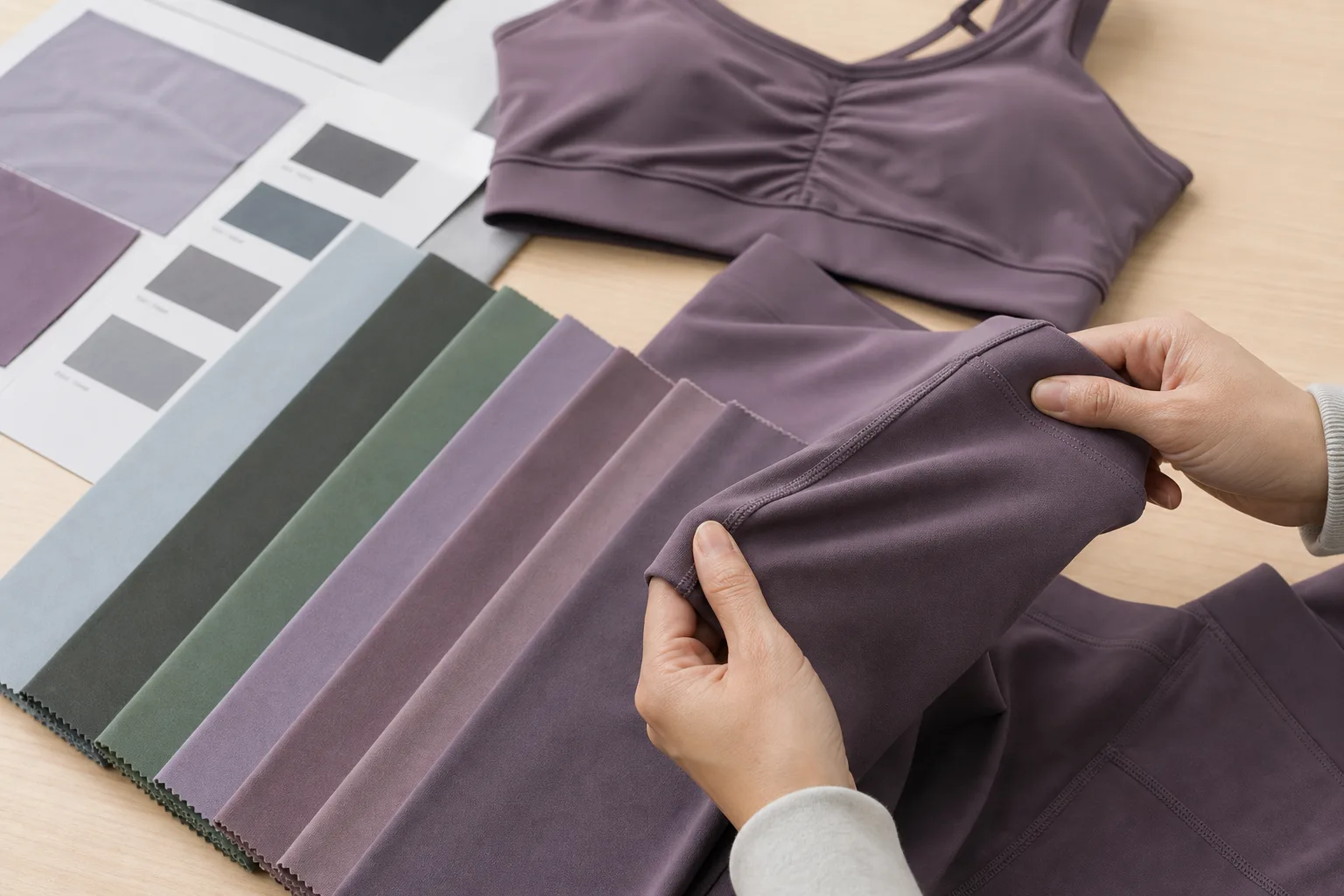 Fabric and fit review for yoga apparel manufacturing buyers
