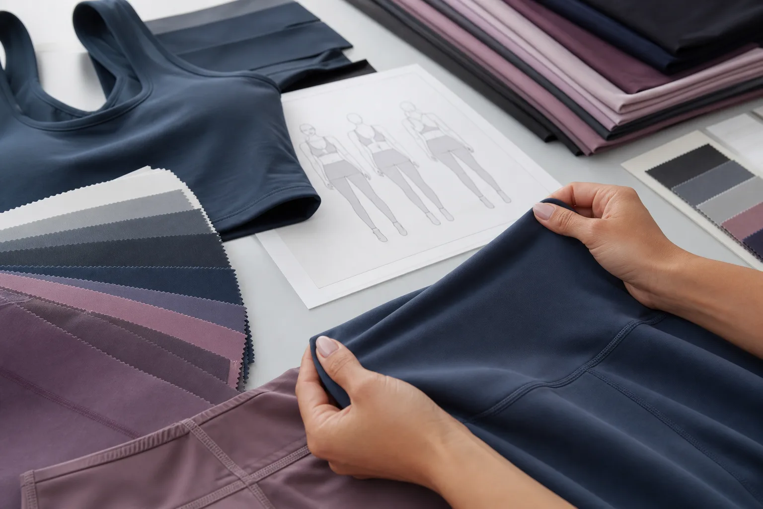 Fabric and fit review for yoga apparel manufacturing buyers