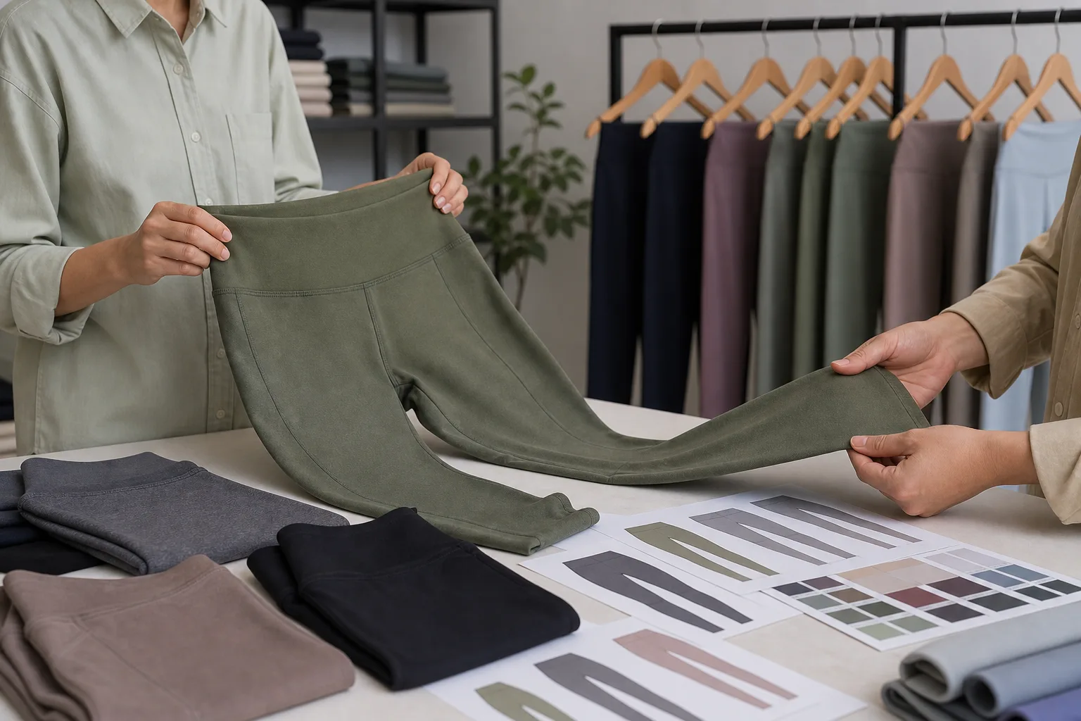 Private label yoga leggings for yoga apparel manufacturing buyers