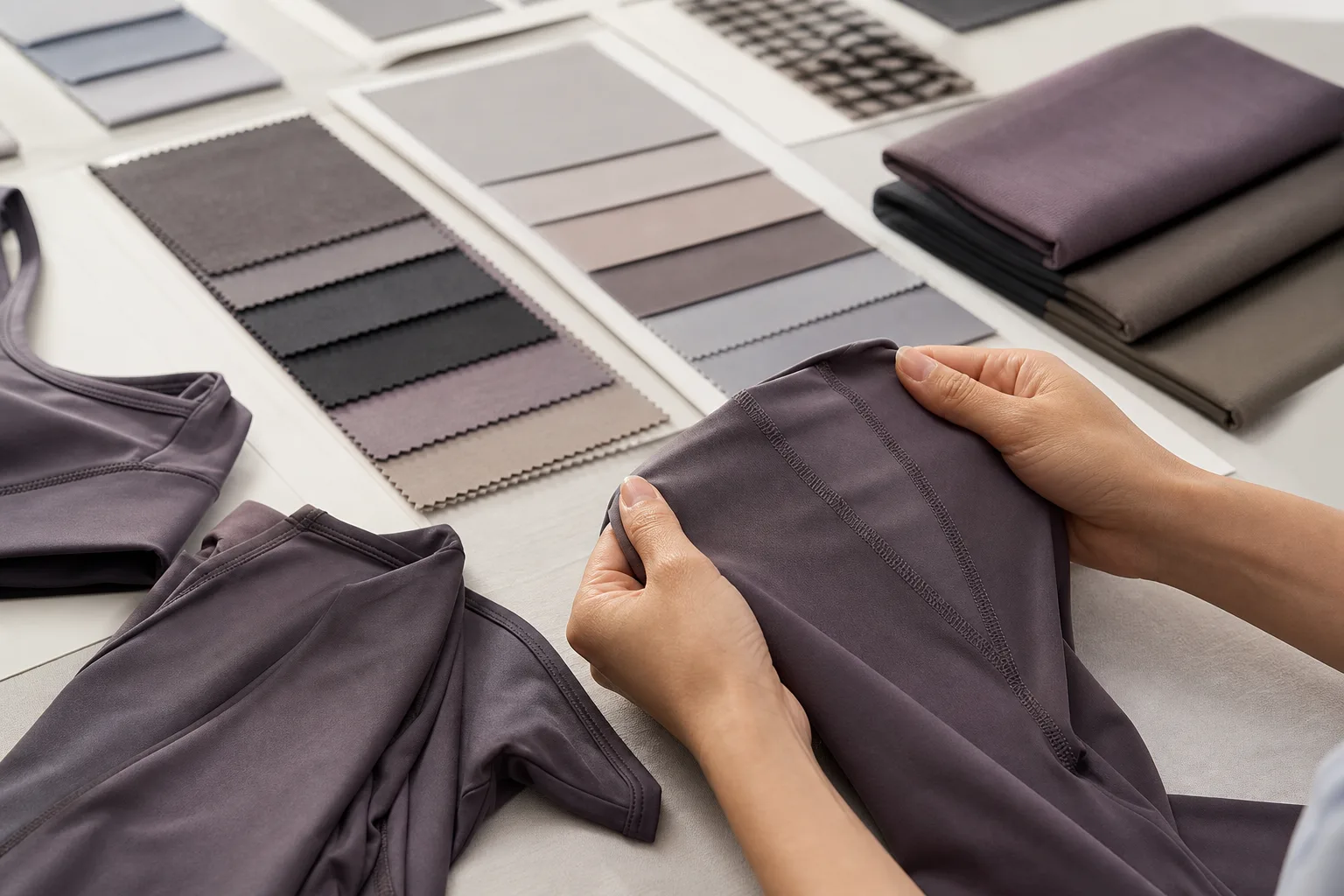 Fabric and fit review for yoga apparel manufacturing buyers