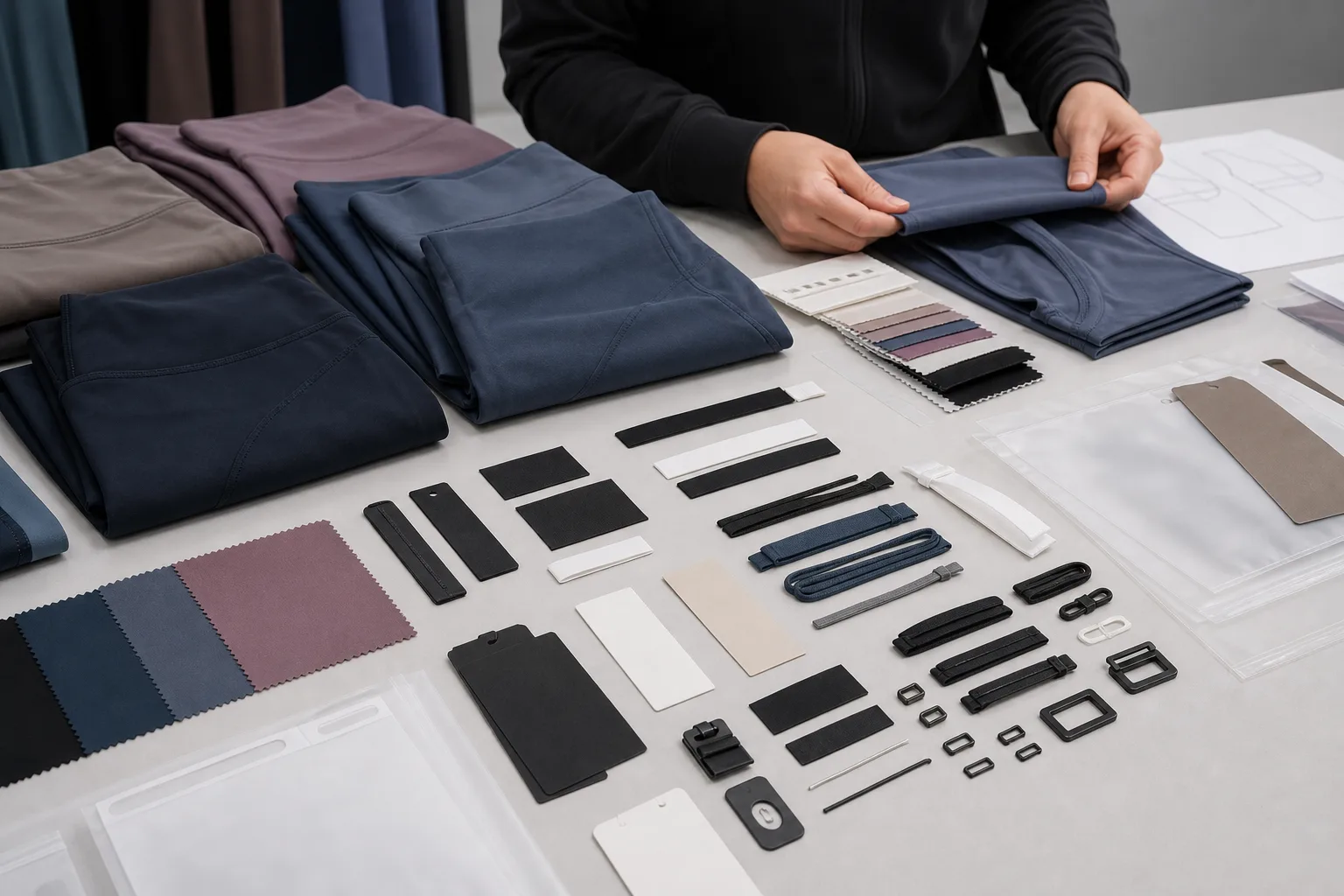 Private label branding preparation for yoga apparel manufacturing buyers