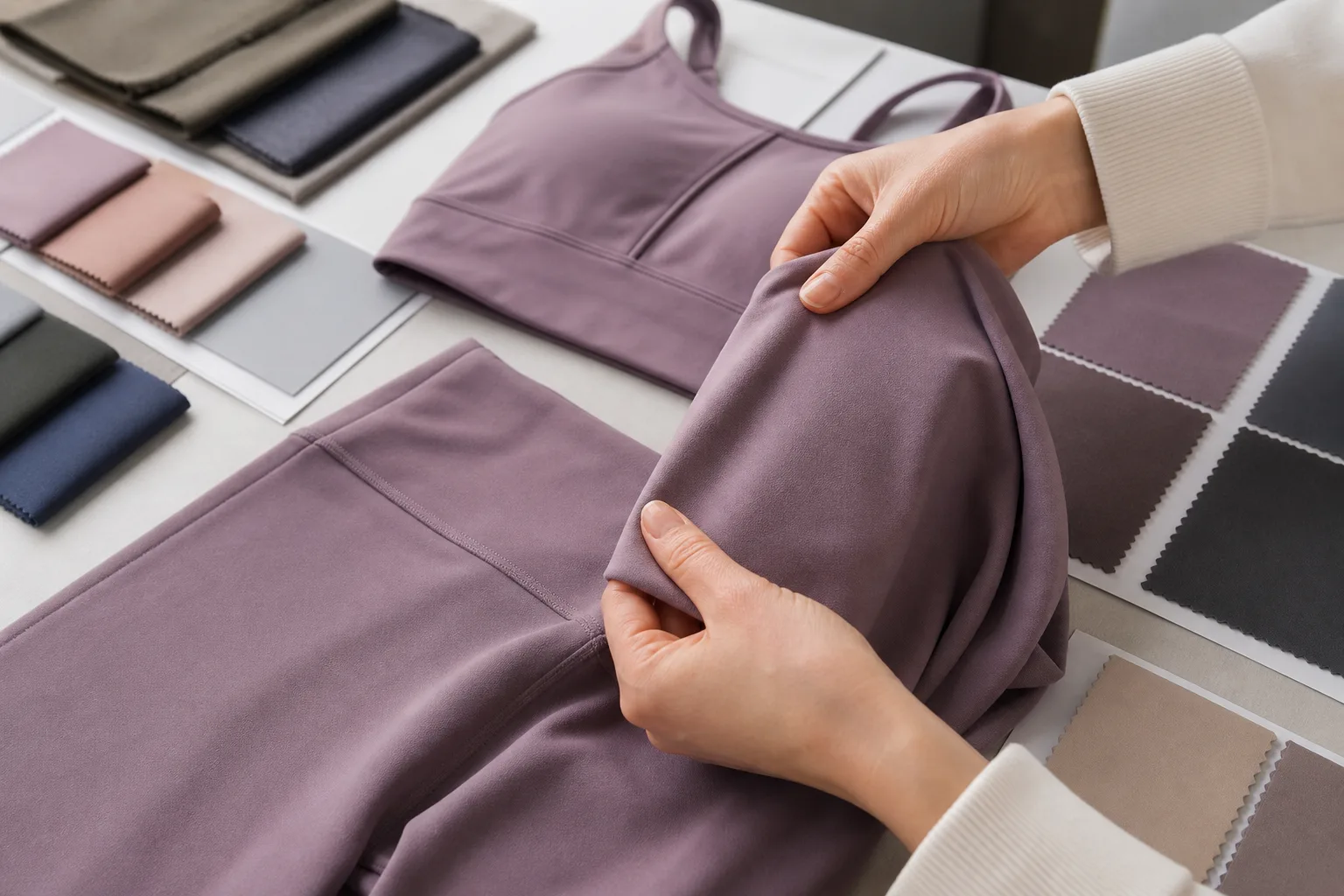 Fabric and fit review for yoga apparel manufacturing buyers