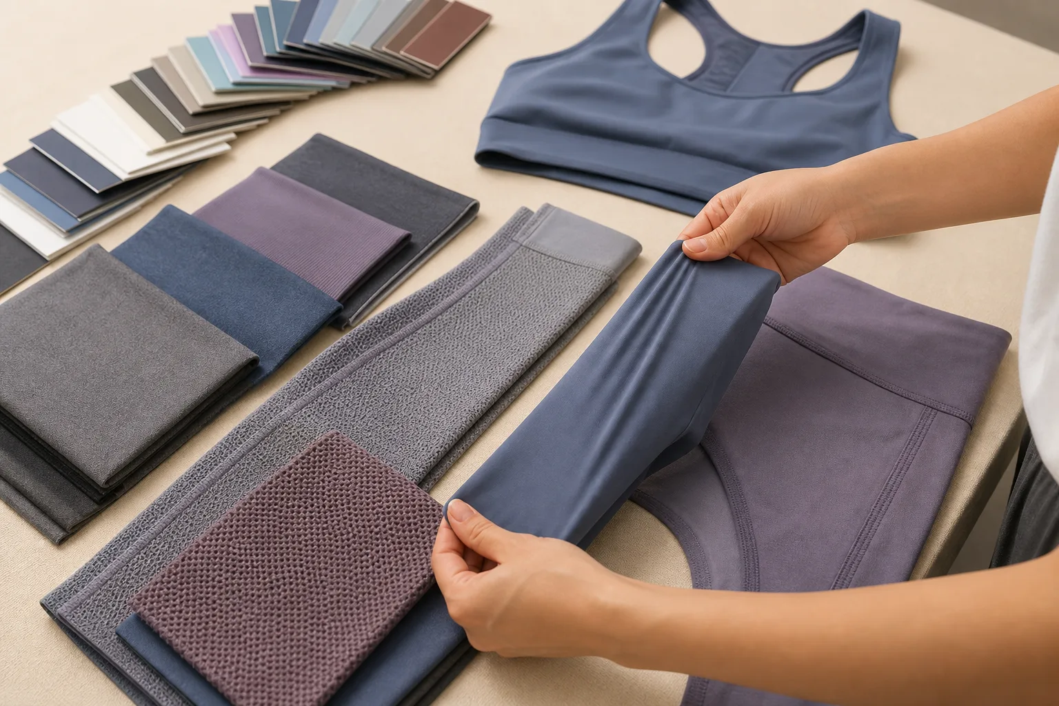 Fabric and fit review for yoga apparel manufacturing buyers