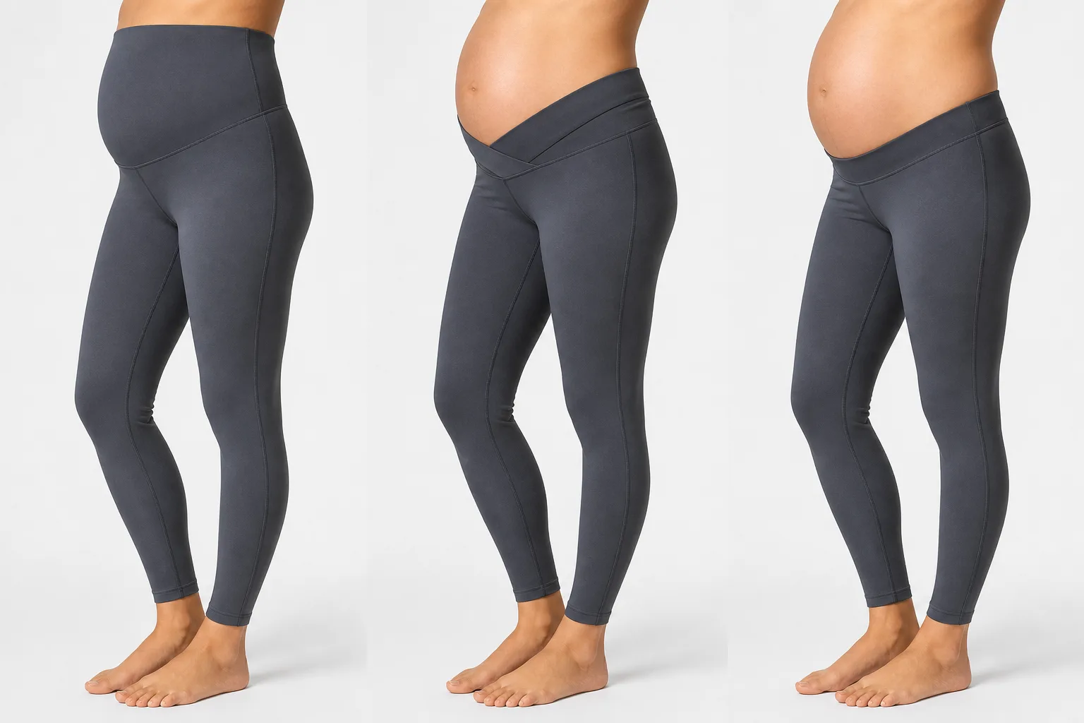 Comparison of maternity waistband and belly-panel constructions for yoga leggings