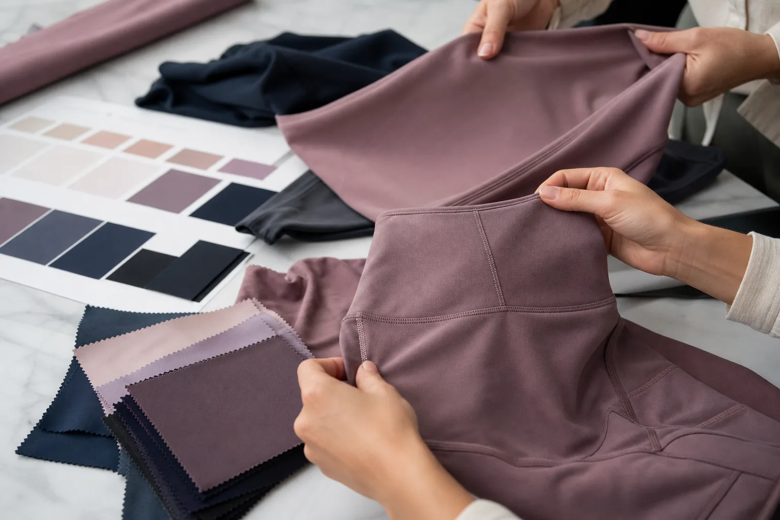 Fabric and fit review for yoga apparel manufacturing buyers
