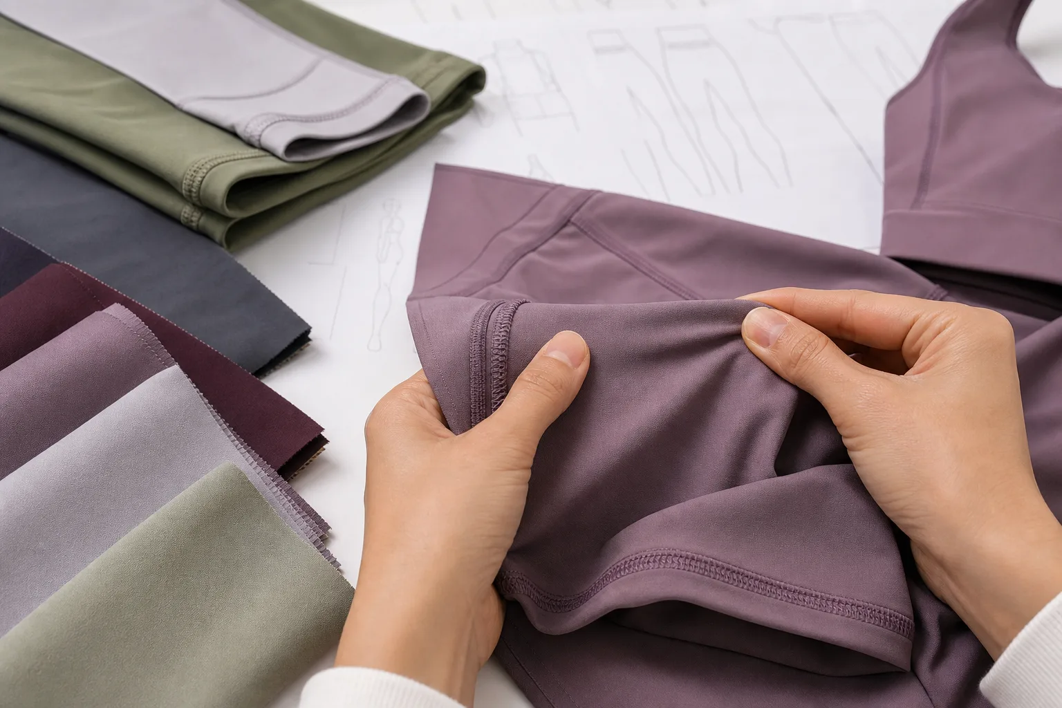 Fabric and fit review for yoga apparel manufacturing buyers