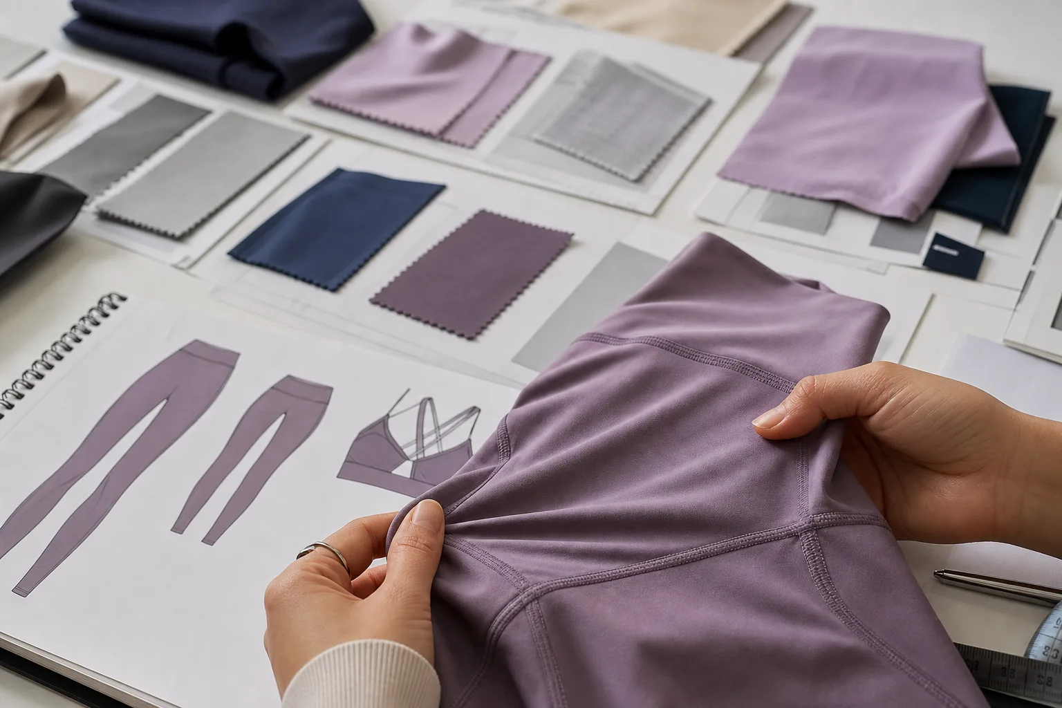 Fabric and fit review for yoga apparel manufacturing buyers