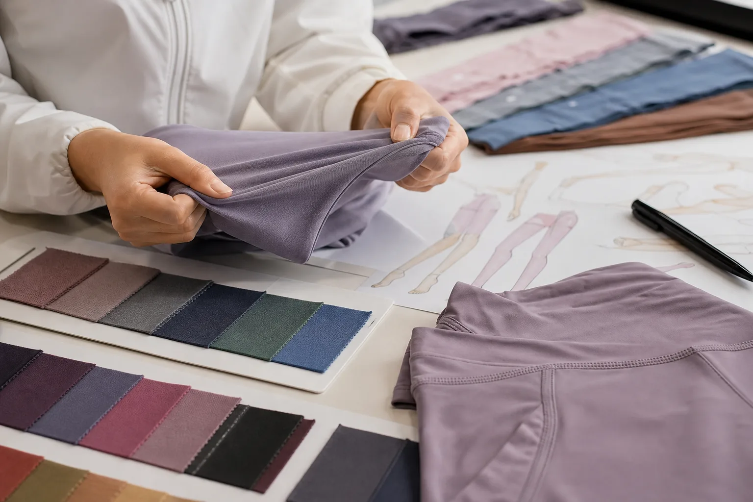 Fabric and fit review for yoga apparel manufacturing buyers