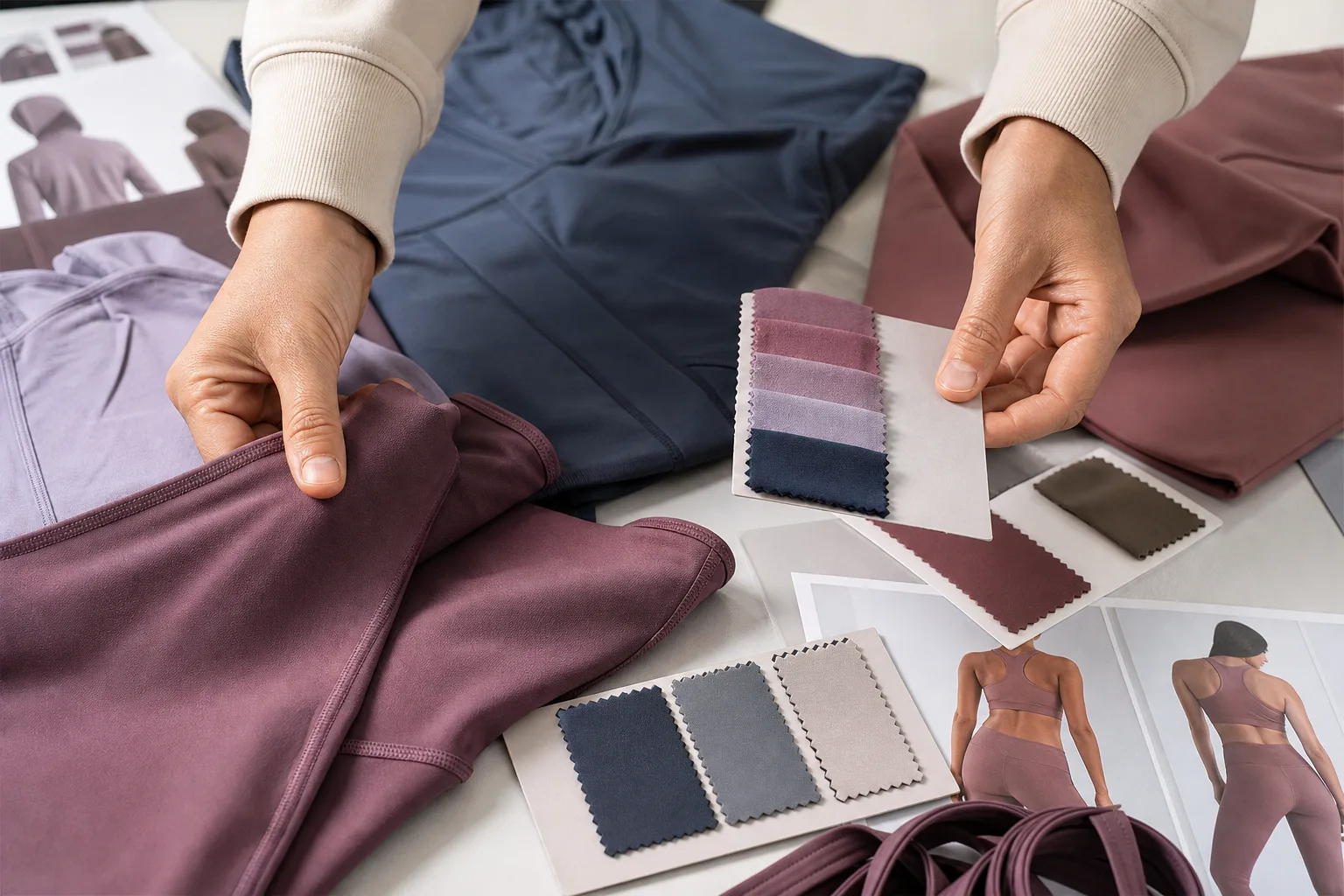 Fabric and fit review for yoga apparel manufacturing buyers