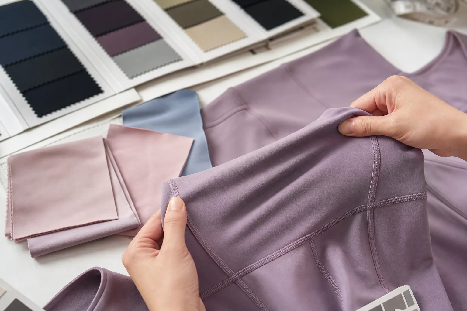 Fabric and fit review for yoga apparel manufacturing buyers
