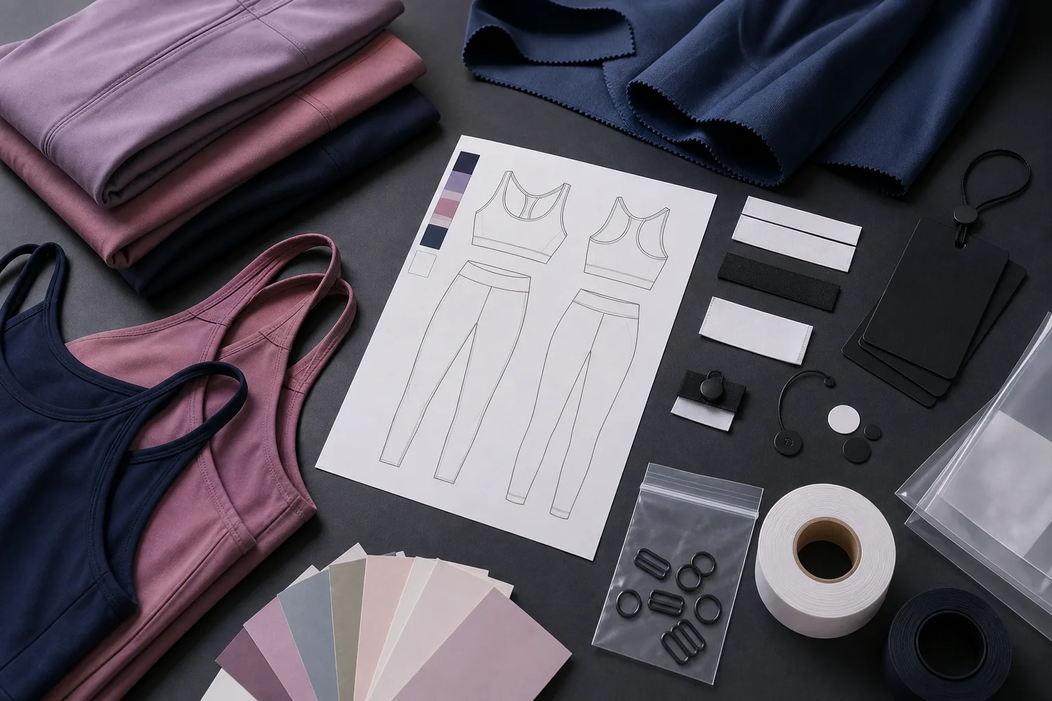 Private label branding preparation for yoga apparel manufacturing buyers