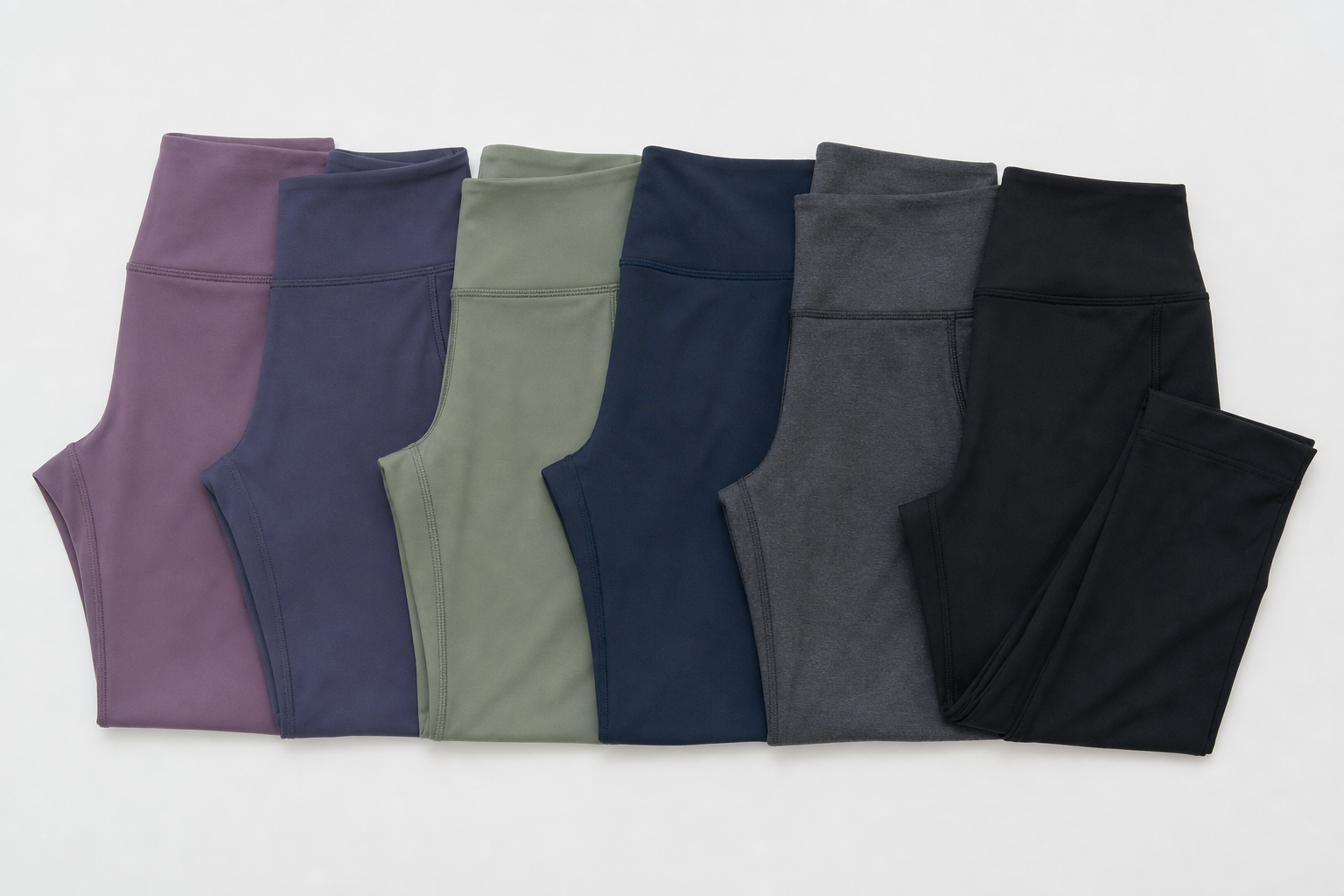 Detailed view of Yoga leggings and pants