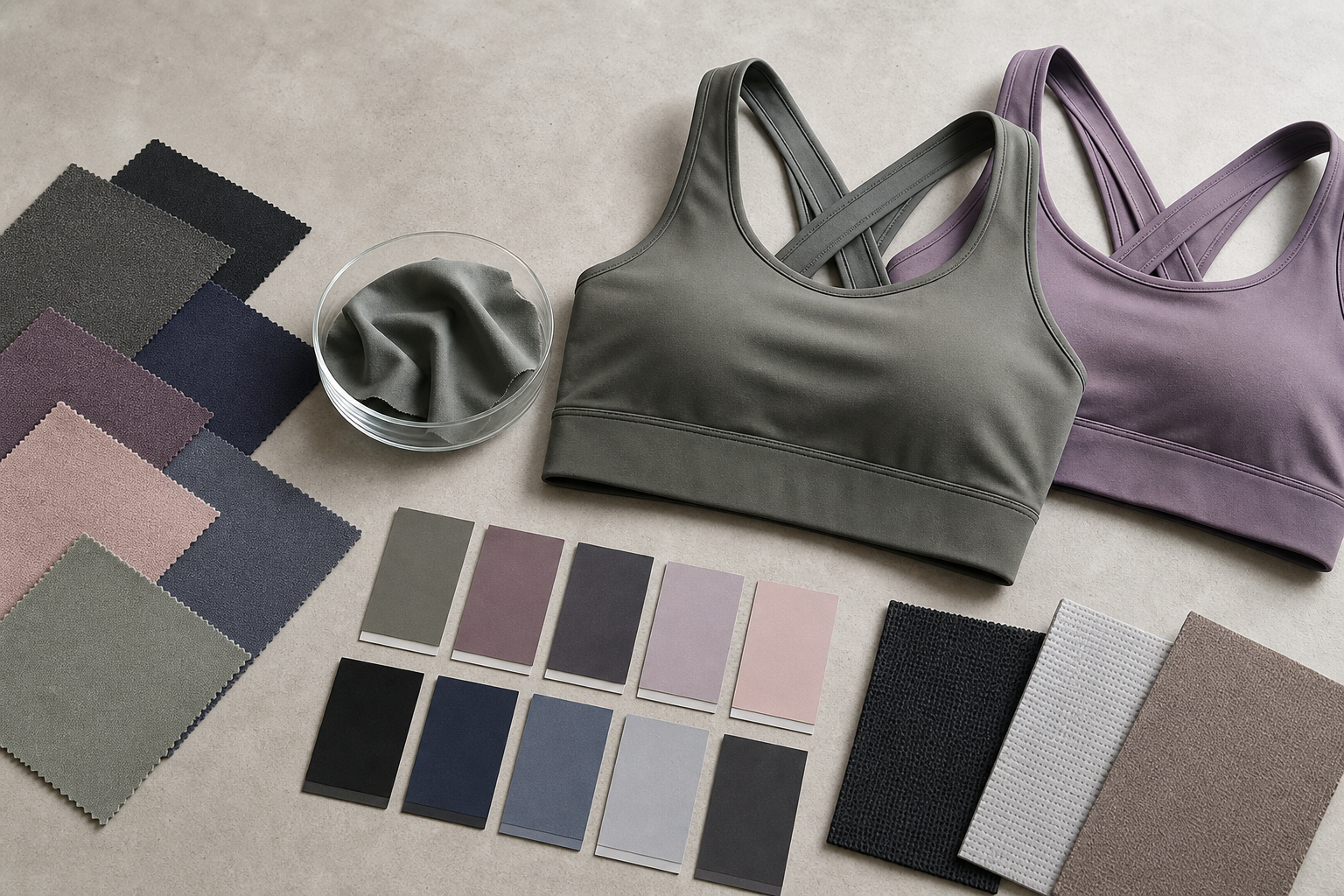 Detailed view of Sports Bra and Yoga Bra Product Options
